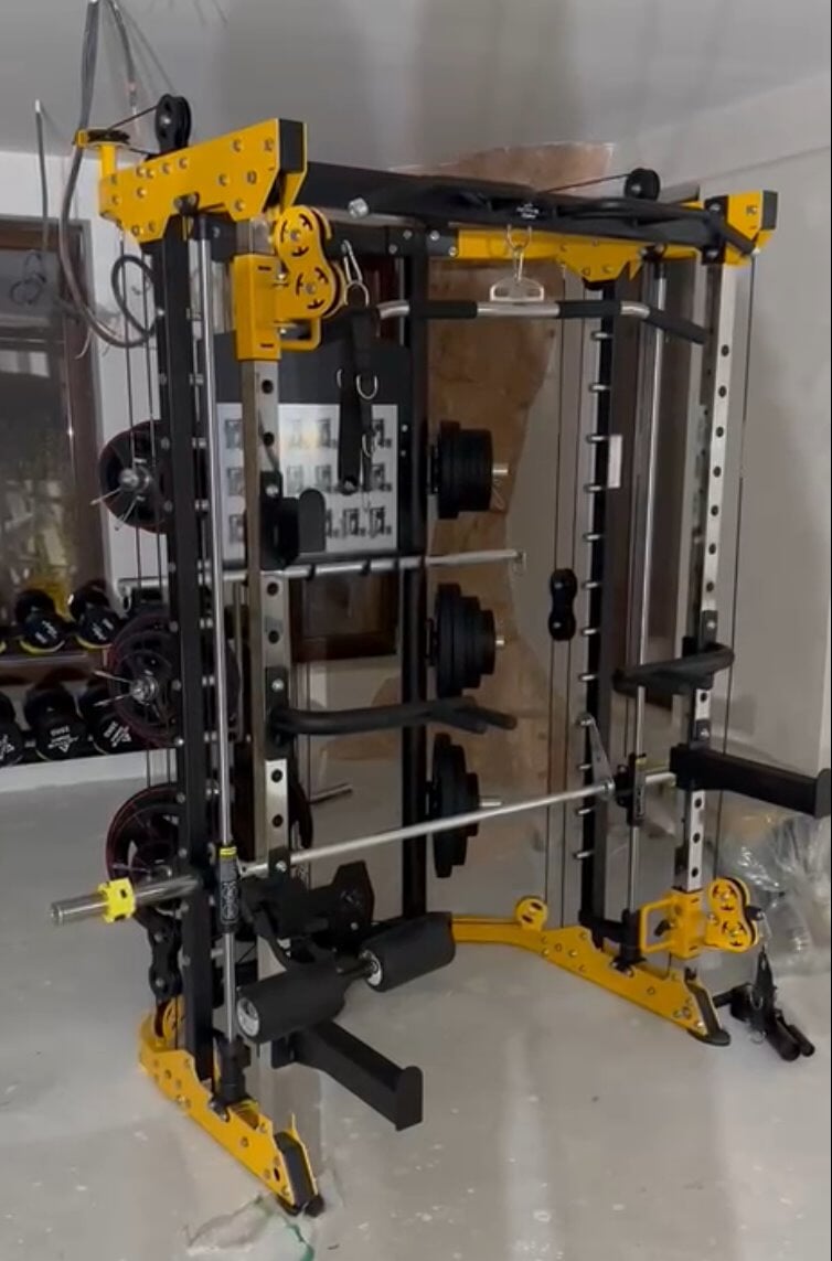 Presă/Statie fitness multifuncţională tip Smith Active Gym USA M1