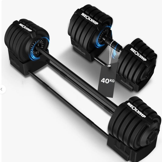 2-in-1 Adjustable Dumbbell Set 40kg Neolymp 2-40 kg