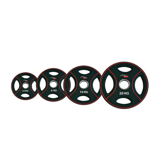 Discuri de greutate acoperite cu poliuretan Active Gym Set de la 2.5 pana 20 kg