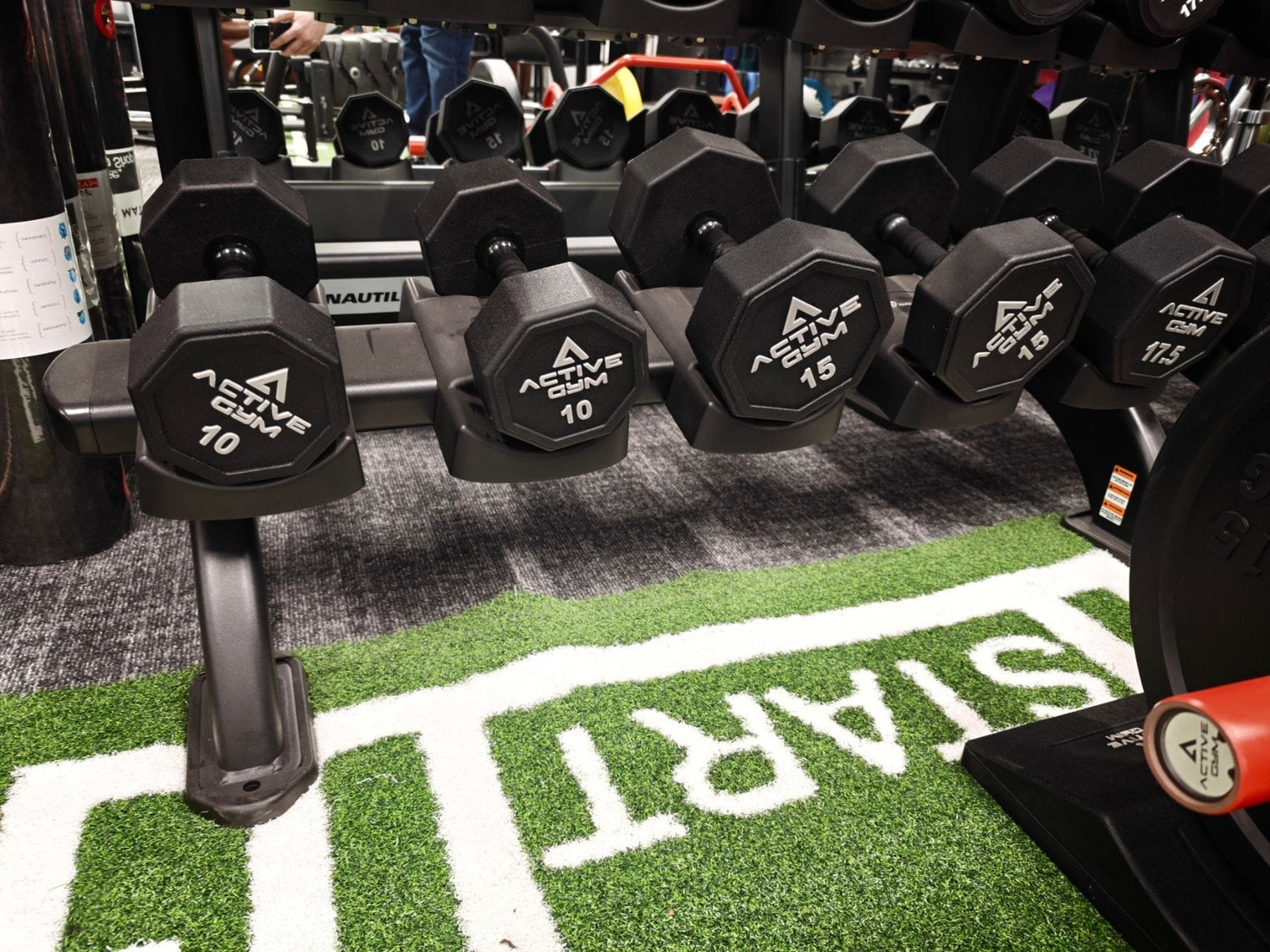 Gantere din oțel acoperite cu poliuretan Active Gym