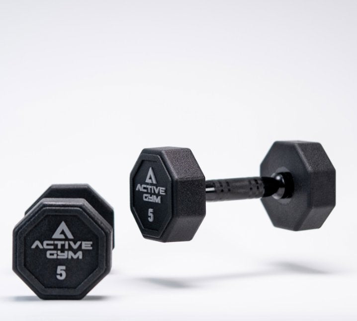 Set gantere acoperite cu poliuretan Active Gym de la 5 kg pana 20 kg